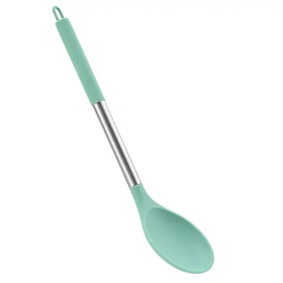 Manufacturer Supply Silicone Kitchen Utensil Set Cooking Spatula Spoon Silicone Serving Spoon Soup Spoon Non-stick Pot High Temperature Resistant