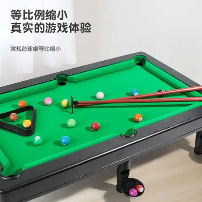 Çocuklar İçin Ev Tipi Mini Bilardo Masası, Gerçekçi Büyük Toplar, Kapalı Alan Masaüstü Oyu - 2