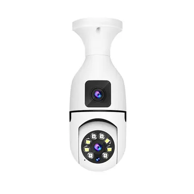 Binokulare Glühbirne Kamera 360 Grad drehbar Fernbedienung Sicherheit WiFi Nachtsichtkamera Dual Smart 360°
