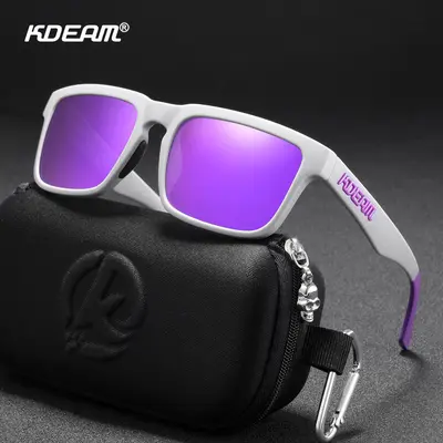 KDEAM Quadratische UV-Polarisierte Sonnenbrille Klassisches Design für jeden Anlass Herren- und Damensorsonnenbrille Angeln Sportbrille KD332