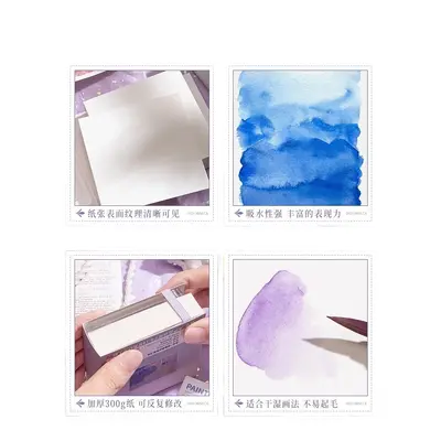 Mini tragbares Aquarellset, feste Pigmente