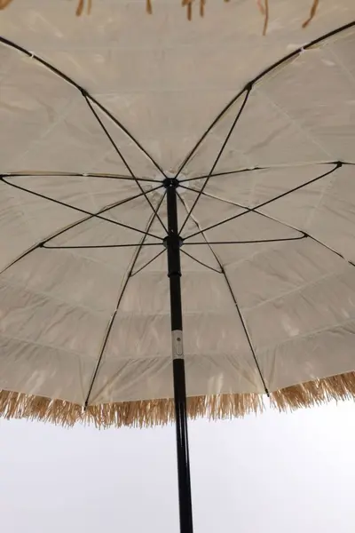 Outdoor Thatched Sun Umbrella, Simulated Straw Beach Parasol for Courtyard and Garden - 8