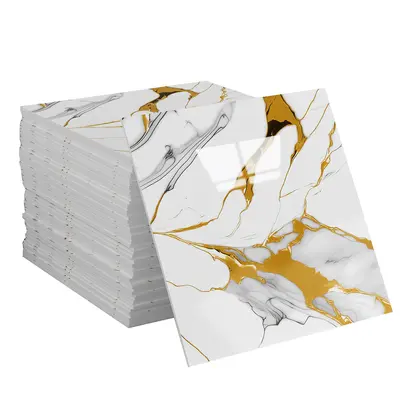 Imitation Marble 3D Wall Sticker Oil-Proof Waterproof Self-Adhesive
