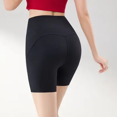 Damen-Yogahose 3/4, hohe Taille, Bauchkontrolle, Sommermodell - 7