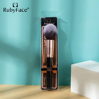 RUBYFACE Einzelner Puderpinsel klassisch schwarz gold in PET-Box Make-up Make-up Werkzeug Make-up Set Pinsel - 8