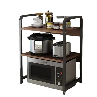 Microwave oven rack kitchen shelf three-tier storage rack countertop oven rack spice storage microwave rack