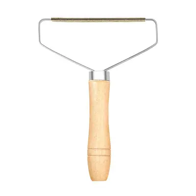 Fusselentferner mit Holzgriff für Kleidung