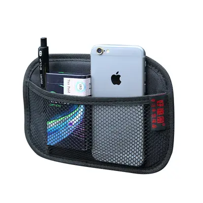 Neue multifunktionale Auto-Handytasche Aufbewahrungsnetz Handy-Aufbewahrung Klebstoff-Aufbewahrungsbox Auto-Sitztasche Aufbewahrung hinten universell
