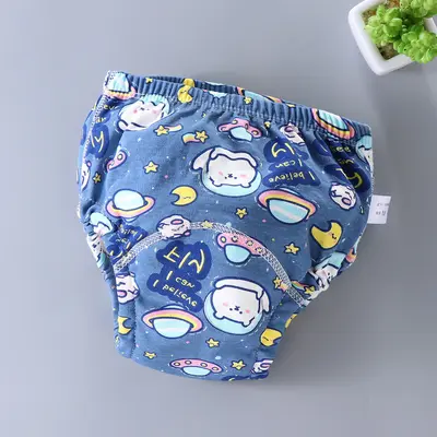 Washable 6-Layer Gauze Baby Training Pants, Breathable - 12