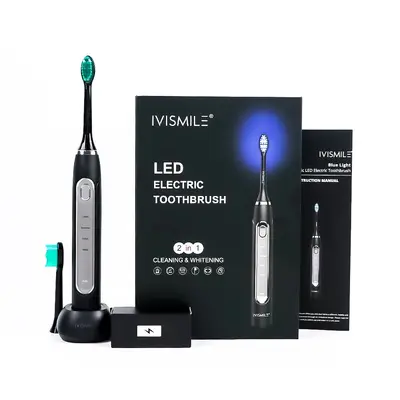 Manyetik levitasyonlu sonik elektrikli diş fırçası, 4 mod, mavi ışıklı