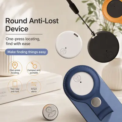 Round Bluetooth Tracker Ultra-Thin Anti-Loss Device - 3