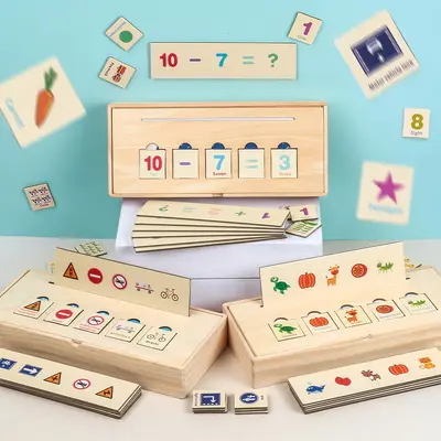 Montessori Wooden Light Matching Educational Toy