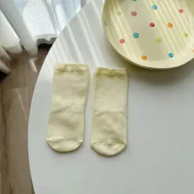 Dünne Mesh-Babysocken mittellang mit Mückenschutz, ohne einschneidenden Bund - 10