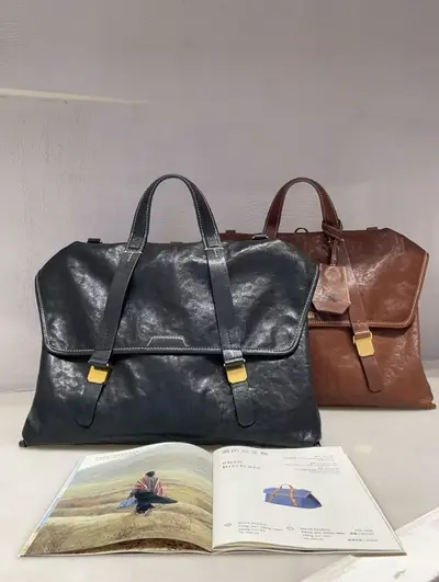 Women's Genuine Leather Backpack, Large Capacity, Laptop Compartment