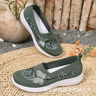Damen Old-Beijing-Stoffschuhe mit weicher Sohle, bequem - 8