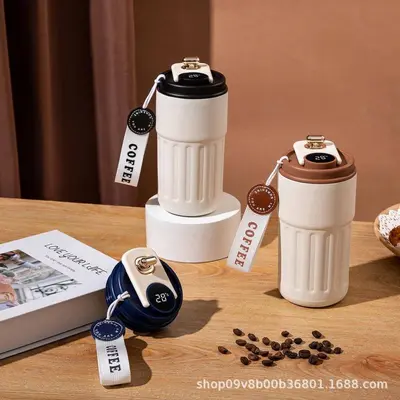 304 Stainless Steel Thermal Mug with Smart Temperature Display - 2