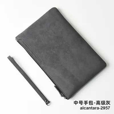 Echtleder-Herren-Clutch im Umschlagdesign, klein - 8