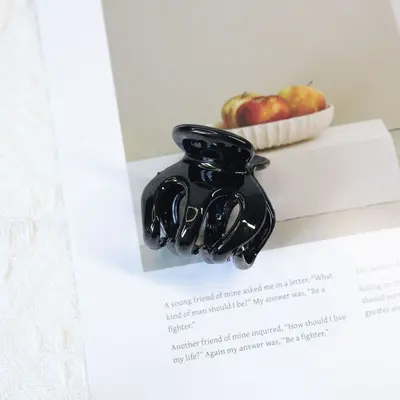 Bestselling Large Volume Pumpkin Hair Claw Clip Bun Hair Clip Women's Back Head High Ponytail Fixing Tool Bangs Clip - 7