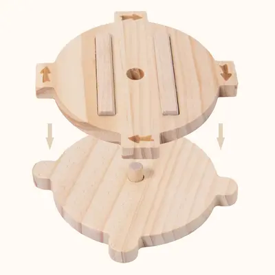 Wooden High Tower Stacking Blocks, Kindergarten Hand-Eye Coordination Educational Toy - 5
