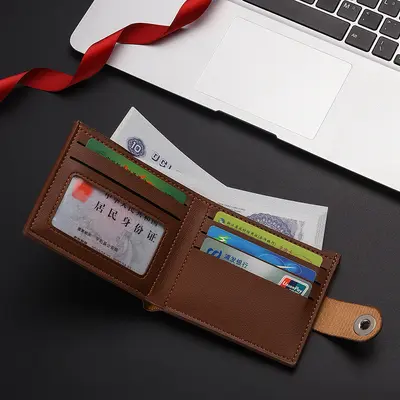 Cüzdan erkek kısa ince sınır ötesi dış ticaret büyük kapasiteli çoklu kart yuvası cüzdan moda kişiselleştirilmiş yumuşak deri erkek cüzdanı
