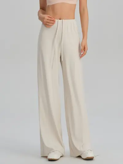 Kadın Yoga Pantolonu Düşen Kumaş Bol Kesim Günlük Fitness Geniş Paça 2026 - 2
