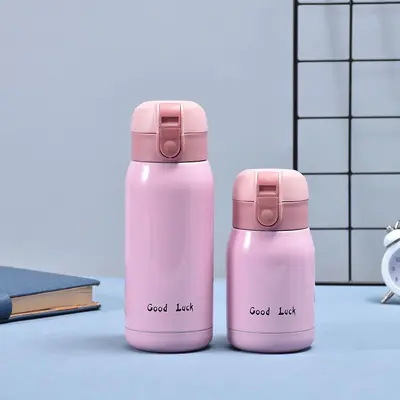 Goodluck Mini-Isolierbecher zum Trinken, tragbar, Kinderbecher, Taschenbecher, tragbar, hochwertiges Design, Sprungbecher - 8