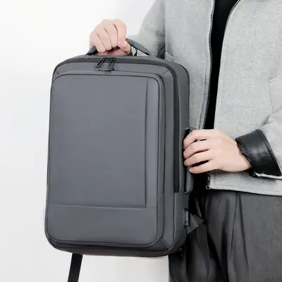Men's Expandable Business Casual Backpack, Commuter Laptop Backpack - 3