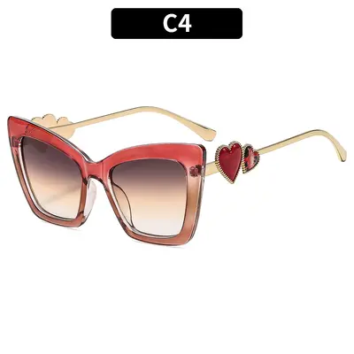 Sonnenbrille im Katzenaugen-Design, Street-Style - 9