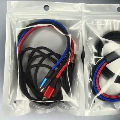 1 to 3 Fast Charging Data Cable 3-in-1 Compatible with Type-C/Micro/Apple Lightning Charging Cable - 13