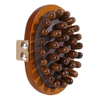 Sandal ağacı meridyen masaj fırçası, nabız sürtünmeli karın fırçası, bacak vücut fırçası, karaciğer ve safra kesesi masaj tarağı, meridyen fırçası, göbek - 6