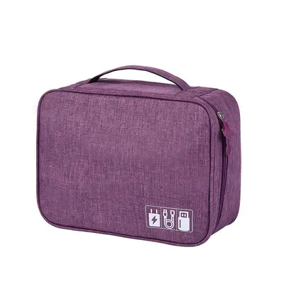 Portable storage organizer bag, large capacity for digital accessories and cables - 12