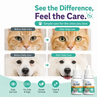 KineShineX Premium Eye Hygiene Solution | Мягкие очищающие капли для собак и кошек | 10 мл - 4