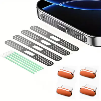 Telefon Toz Koruma Kapağı Seti USB C Toz Koruma Kapağı iPhone 15 / 16 için Toz Koruma Temizleme Seti - 12