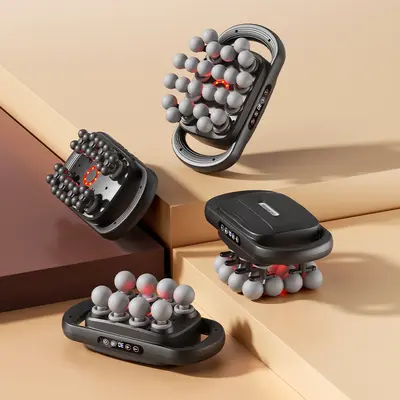 16-Head Massage Gun with Interchangeable Heads and Powerful Motor - 4