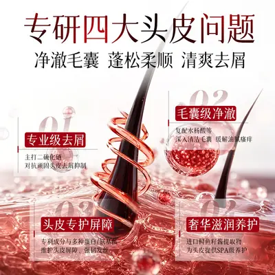 胖东来推荐洗发水去屑止痒洗发水控油蓬松洗发护发套护发素洗发露 - 3