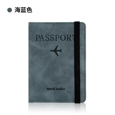 Sınır ötesi popüler deri kılıf pasaport tutucu hazır PU deri RFID pasaport çantası çok fonksiyonlu SIM kart belge çantası - 12
