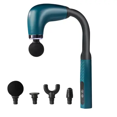 U-Hook Fascia Gun Electric Massager, Silent, LCD Display, Multi-Speed - 7