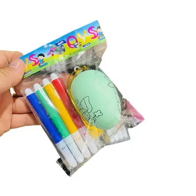 Children's DIY Hand-Painted Coloring Easter Egg Set, Educational - 5