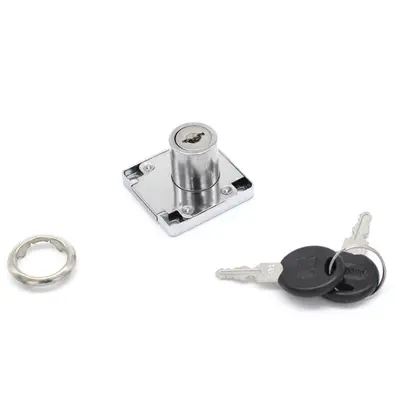 Small Doctor 138-22AC Table Drawer Lock, Zinc Iron