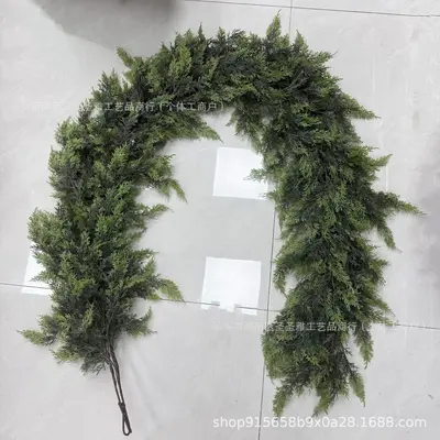 Artificial Soft-Touch Christmas Pine Door Hanging Wreath - 11