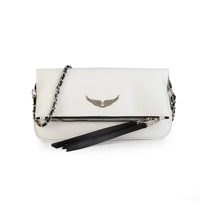 Women's Crossbody Bag, Black PU, Retro Single Shoulder Envelope Bag - 7