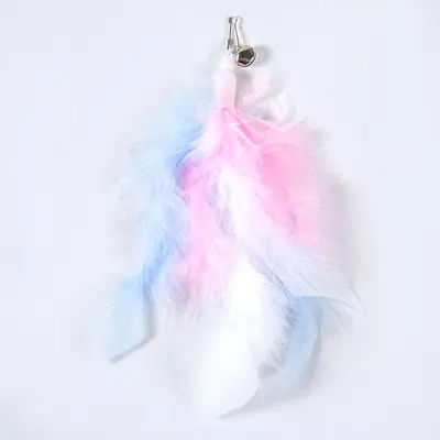 Replacement Head for Cat Teaser Wand with Bell and Feathers - 12