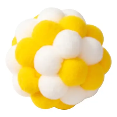 Peluş çıngıraklı kedi topu, polyester el yapımı kedi oyuncağı - 6