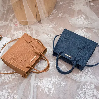 Women's Litchi Pattern Single Shoulder Crossbody Bag, 2025 Style - 4