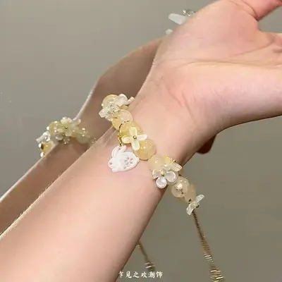 【桂兔望月】金桂飘香中秋限定串珠手链女2025新中式diy手饰成品