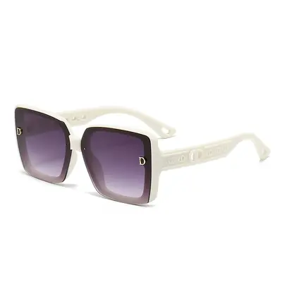 Women's Sunglasses, Large Frame, UV Protection, Korean Style - 11