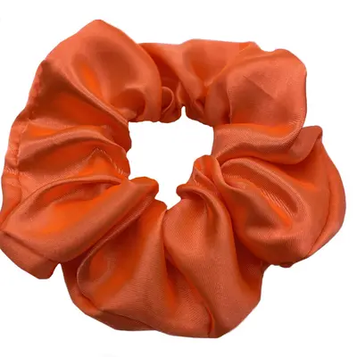 Mittelgroße Satin-Haargummis, einfarbig, Damen-Sport-Scrunchies