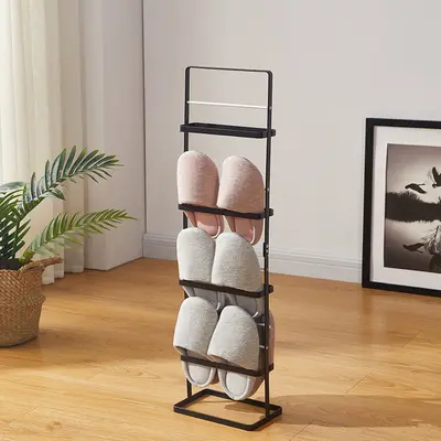 Free-Standing Multi-Layer Carbon Steel Shoe Rack, Double-Sided - 9