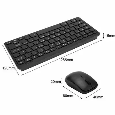 Üretici K03 ince ve hafif kablosuz klavye ve fare seti 2.4G ofis taşınabilir mini klavye ve fare seti klavye filmi ile