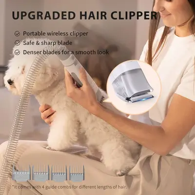 Petkit 5-in-1 Pet Grooming Tool with Electric Vacuum for Dogs and Cats
